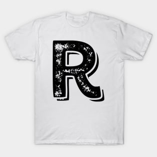 Capital Letter R Name Initial Monogram T-Shirt